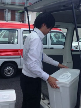 神奈川県内 検体輸送。 準備作業。 神奈川県内 検体輸送。 準備作業。