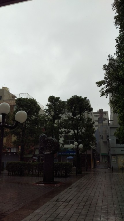 雨天時のとある、「通り」。