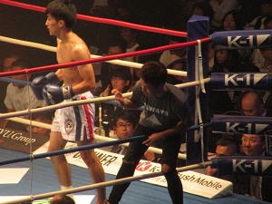 セコンドの春馬選手